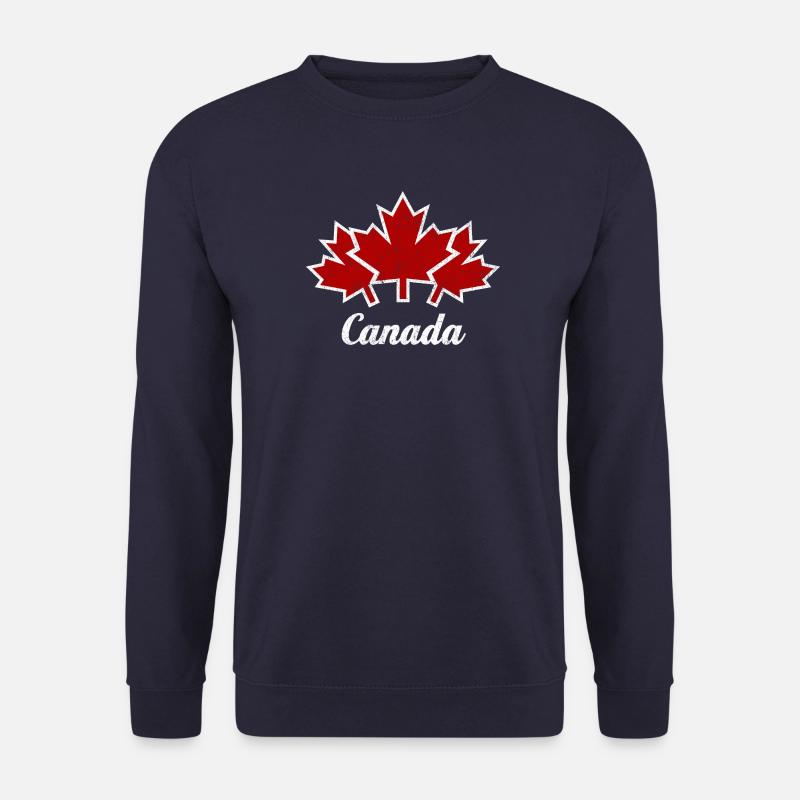 CANADA, KANADA 3 AHORNBLÄTTER USED - Unisex Pullover - Navy
