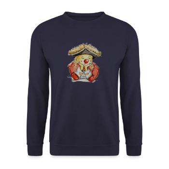 funkenmariechen - Unisex Pullover - Navy - Vorne - Alina (178cm) & Michal (187cm)