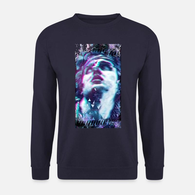 Grizzl3y (Retrowave) - Unisex Pullover - Navy