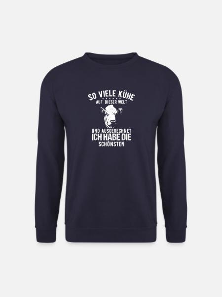 Landwirt Bauer Dorfkind Sprueche - Unisex Pullover - Navy