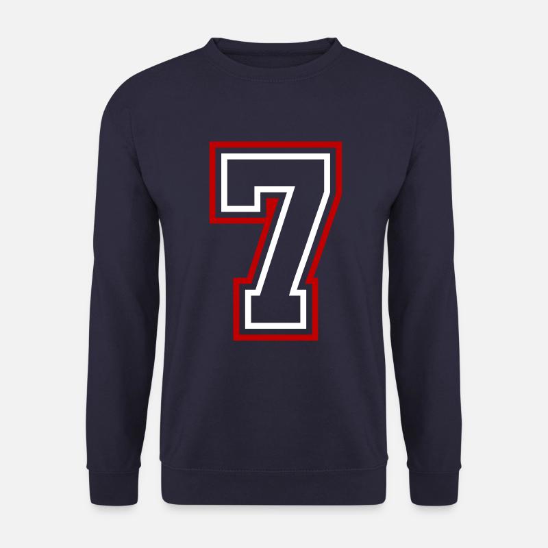 7 Numéro de numéro - Sweat-shirt Unisexe - marine