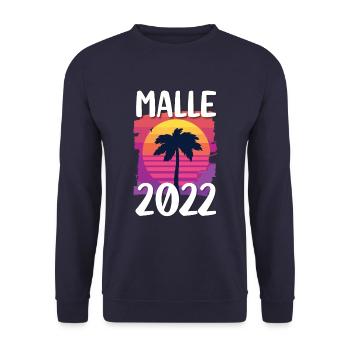 Malle 2022 - Unisex Pullover - Navy - Vorne - Alina (178cm) & Michal (187cm)