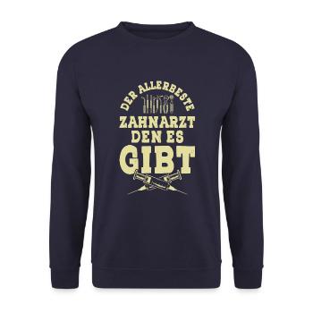 zahnarzt dentist - Unisex Pullover - Navy - Vorne - Alina (178cm) & Michal (187cm)