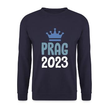 Prag 2023 Krone - Unisex Pullover - Navy - Vorne - Alina (178cm) & Michal (187cm)