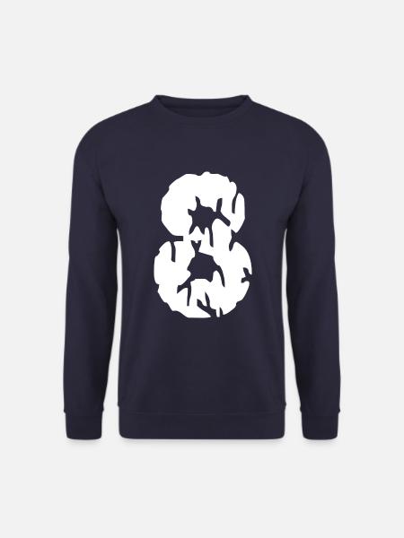 Maillot 8 numéros - Sweat-shirt Unisexe - marine