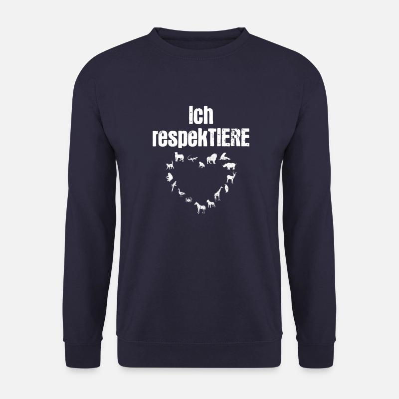 Ich respekTIERE - Unisex Pullover - Navy