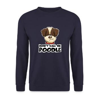 Poodle1 1 - Sweat-shirt Unisexe - marine - Devant - Alina (178cm) & Michal (187cm)