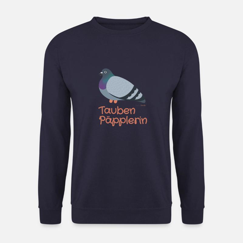 Taube päppeln - Pigeon Heros - Unisex Pullover - Navy