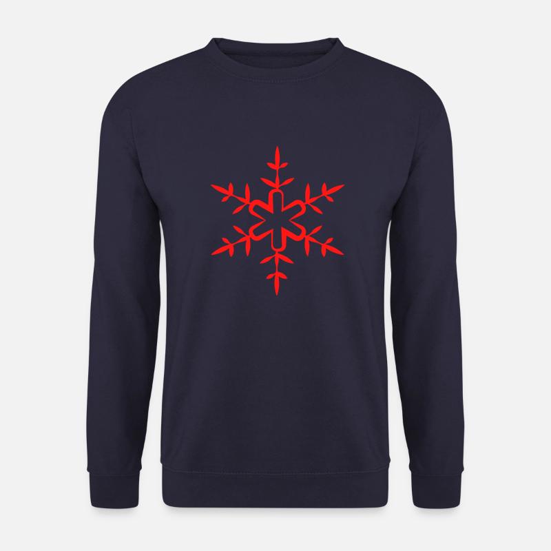 Weihnachts-Schneeflocke - Unisex Pullover - Navy