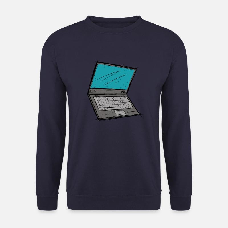 Laptop-Skizze - Unisex Pullover - Navy