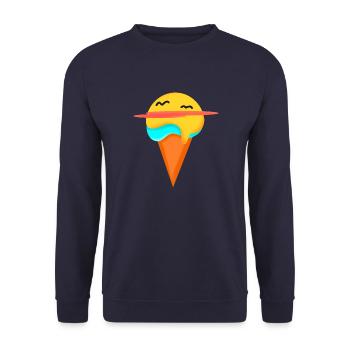 Sommer-Eis - Unisex Pullover - Navy - Vorne - Alina (178cm) & Michal (187cm)