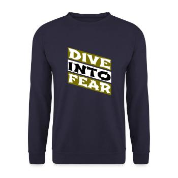 Embracing Courage Adrenaline Rush Daring Spirit - Unisex Sweatshirt - navy - Front - Alina (178cm) & Michal (187cm)