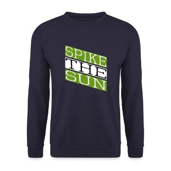 geek beach volleyball skills - Unisex Pullover - Navy - Vorne - Alina (178cm) & Michal (187cm)