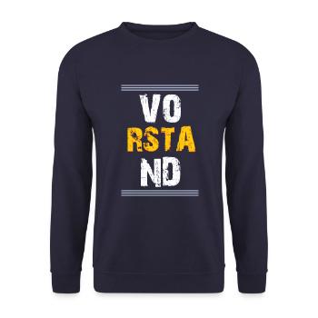Vorstand - Unisex Pullover - Navy - Vorne - Alina (178cm) & Michal (187cm)