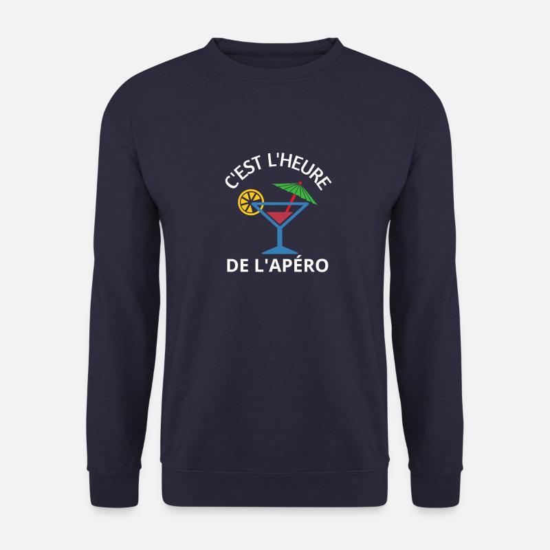 C'est l'heure de l'apéro - Sweat-shirt Unisexe - marine