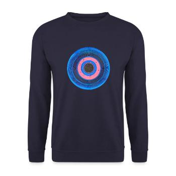 Eye,Blue Eye,Evil Eye,Nazar,Fatima - Unisex Sweatshirt - navy - Front - Alina (178cm) & Michal (187cm)