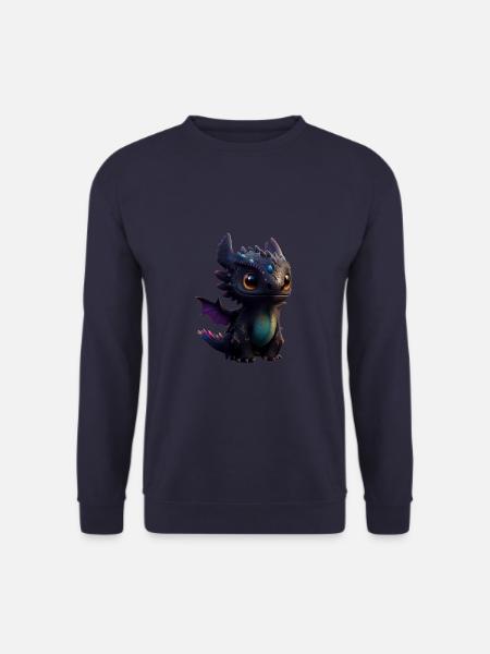 Little Cute Dragon 7 - Unisex Sweatshirt - navy