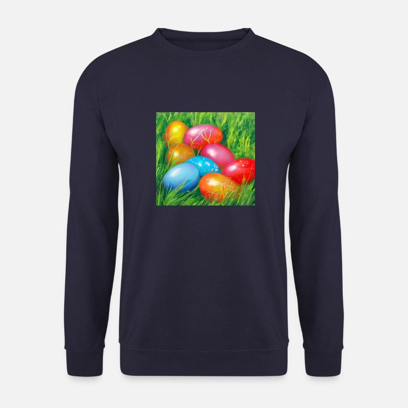 Farbenfrohe Ostereier - Unisex Pullover - Navy