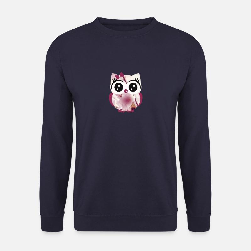Eule Orchidee - Unisex Pullover - Navy