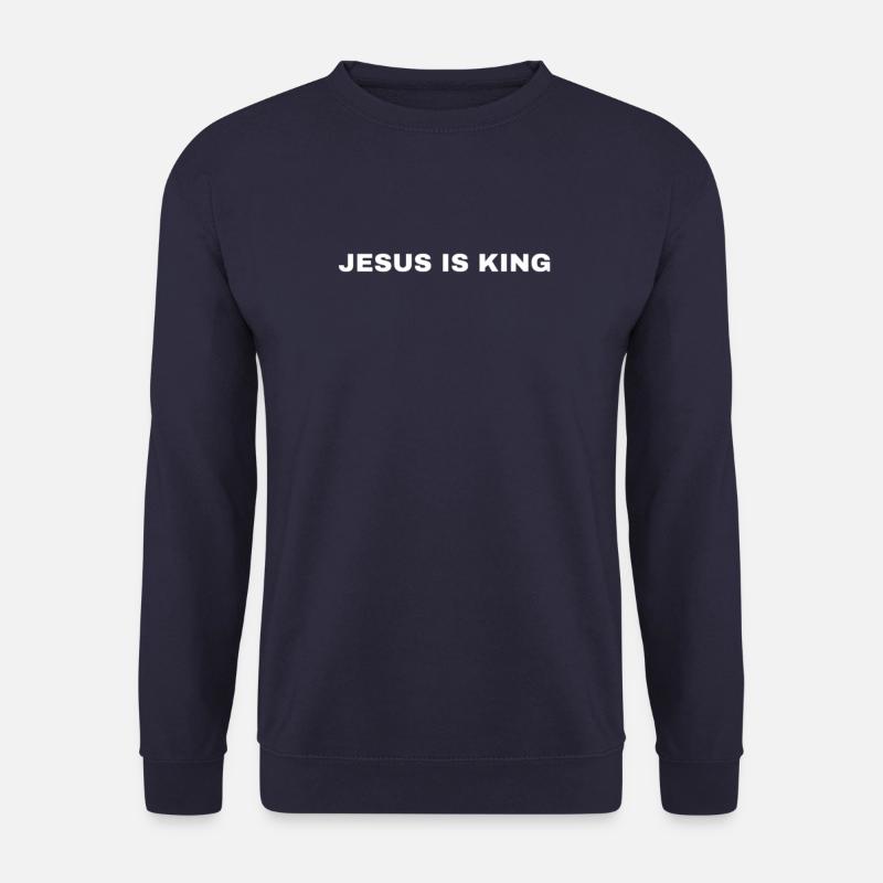 Jesus ist König-Jesus kommt/Inspirierendes Hemd - Unisex Pullover - Navy