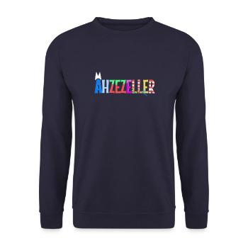 Ähzezeller - Unisex Pullover - Navy - Vorne - Alina (178cm) & Michal (187cm)