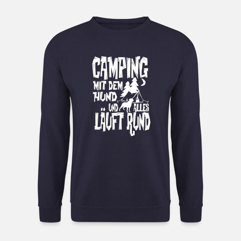 Camping Hund - Unisex Pullover - Navy