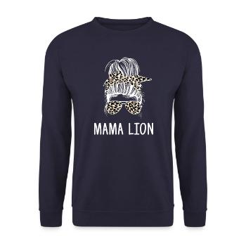 Zodiac sign Leo - Unisex Sweatshirt - navy - Front - Alina (178cm) & Michal (187cm)