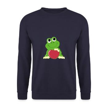 Frosch - Unisex Pullover - Navy - Vorne - Alina (178cm) & Michal (187cm)