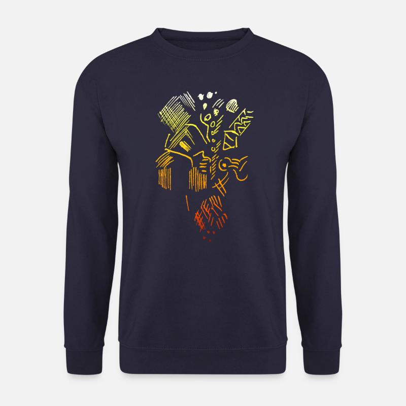 Abstrakt Muster - Unisex Pullover - Navy