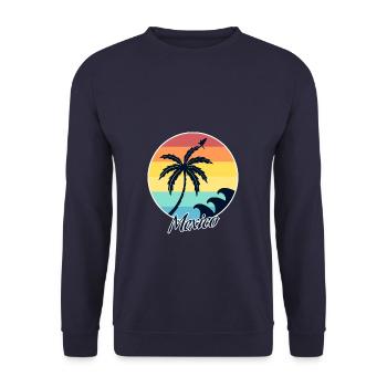 Mexico - Unisex Pullover - Navy - Vorne - Alina (178cm) & Michal (187cm)
