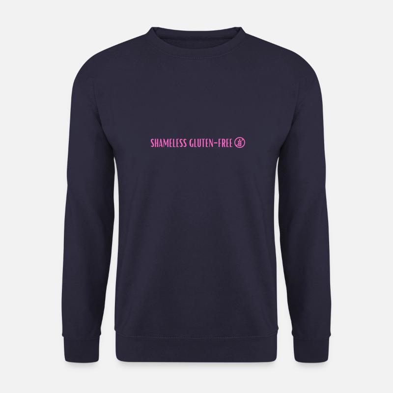 SHAMELESS GLUTEN FREE PINK - Unisex Pullover - Navy