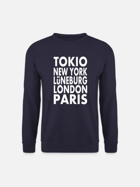 Lüneburg Niedersachsen Heimat Geschenk Urlaub - Unisex Pullover - Navy