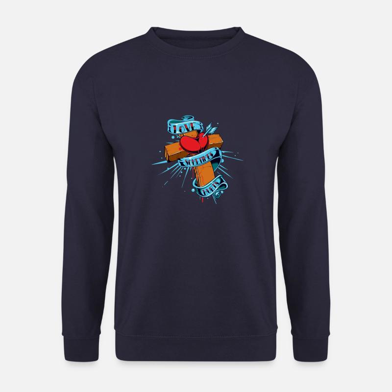 krydse - Unisex sweater - marineblå
