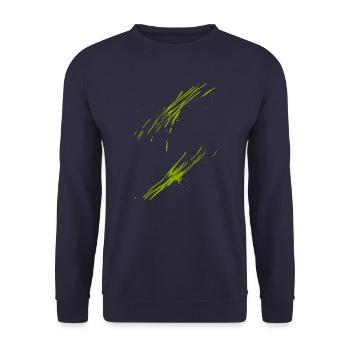 Trend abstract - Unisex Sweatshirt - navy - Front - Alina (178cm) & Michal (187cm)