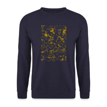 Trend gold - Unisex Sweatshirt - navy - Front - Alina (178cm) & Michal (187cm)