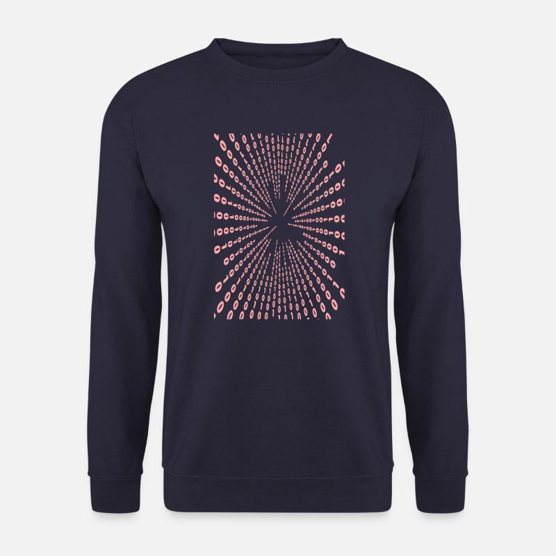 Binary code (pink) - Unisex Sweatshirt - navy