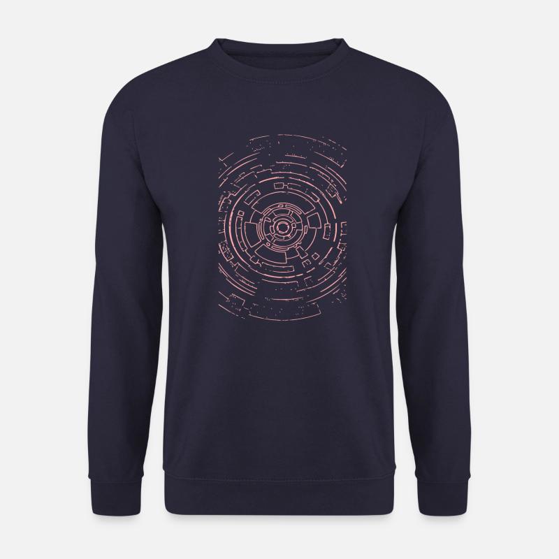 Cercles abstraits (rose) - Sweat-shirt Unisexe - marine