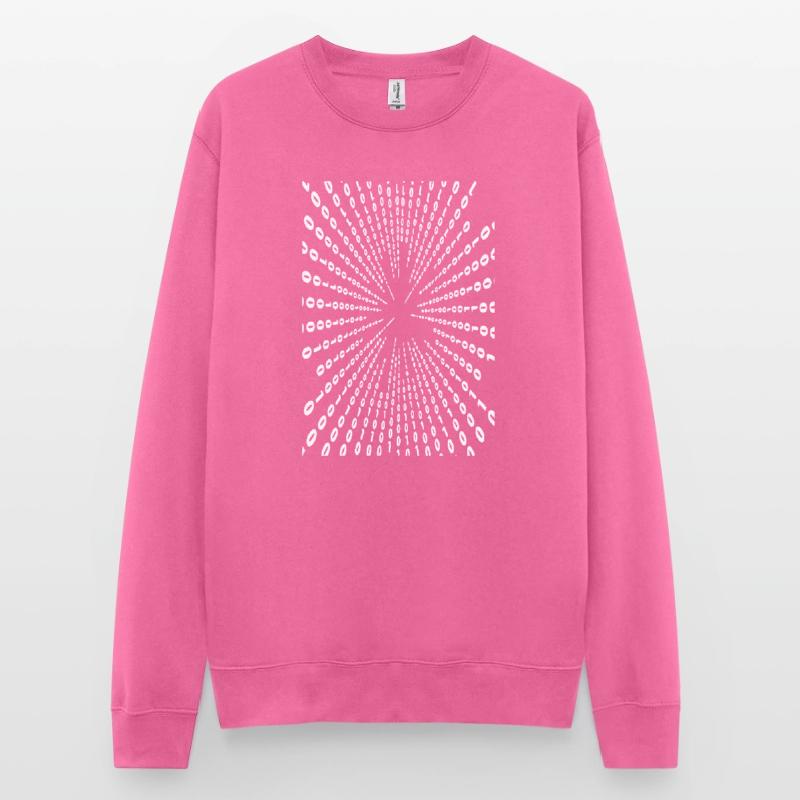 Binary code (white) Unisex Sweatshirt