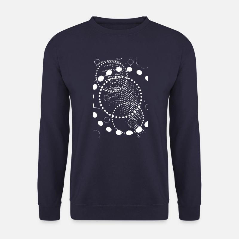 Points (blanc) - Sweat-shirt Unisexe - marine