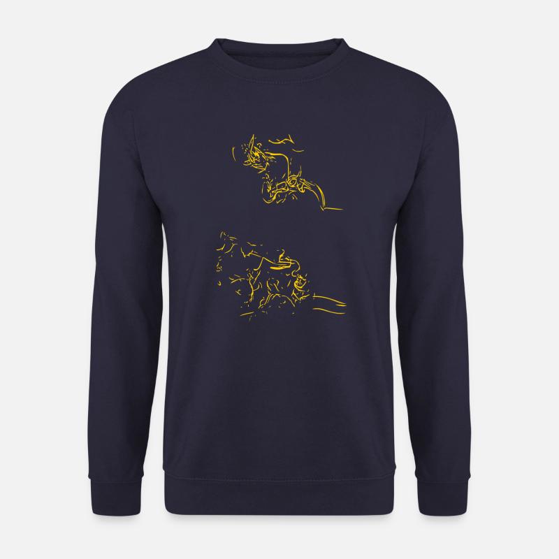 Abstraktes Design - Unisex Pullover - Navy