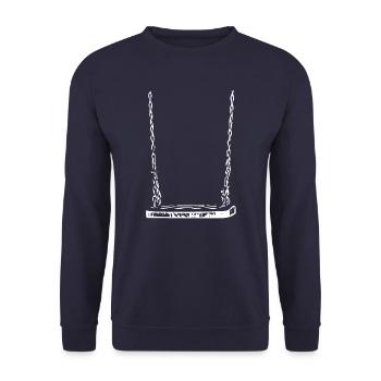 Swing - Unisex Sweatshirt - navy - Front - Alina (178cm) & Michal (187cm)