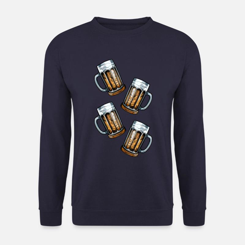 Beer Mug Beer Glass - Unisex Sweatshirt - navy