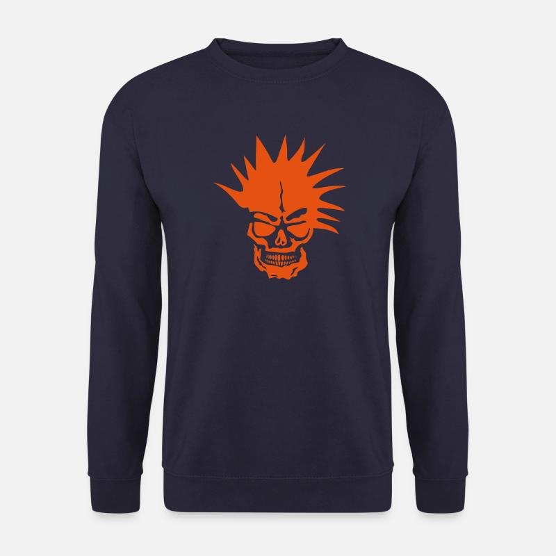 Kopf des Todes Punk Frisur - Unisex Pullover - Navy