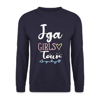 Jga Bachelorette Girls Tour - Sweat-shirt Unisexe - marine - Devant - Alina (178cm) & Michal (187cm)