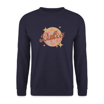 Balboa Dance Tanz Design Retro - Unisex Pullover - Navy - Vorne - Alina (178cm) & Michal (187cm)