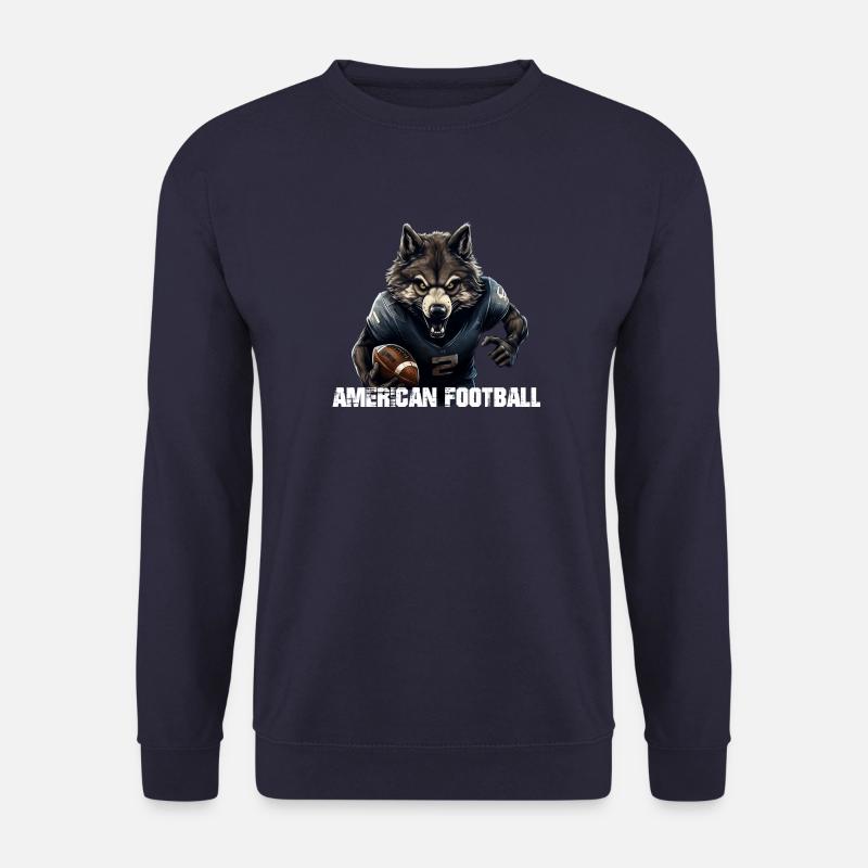 American Football WOLF - Unisex Pullover - Navy