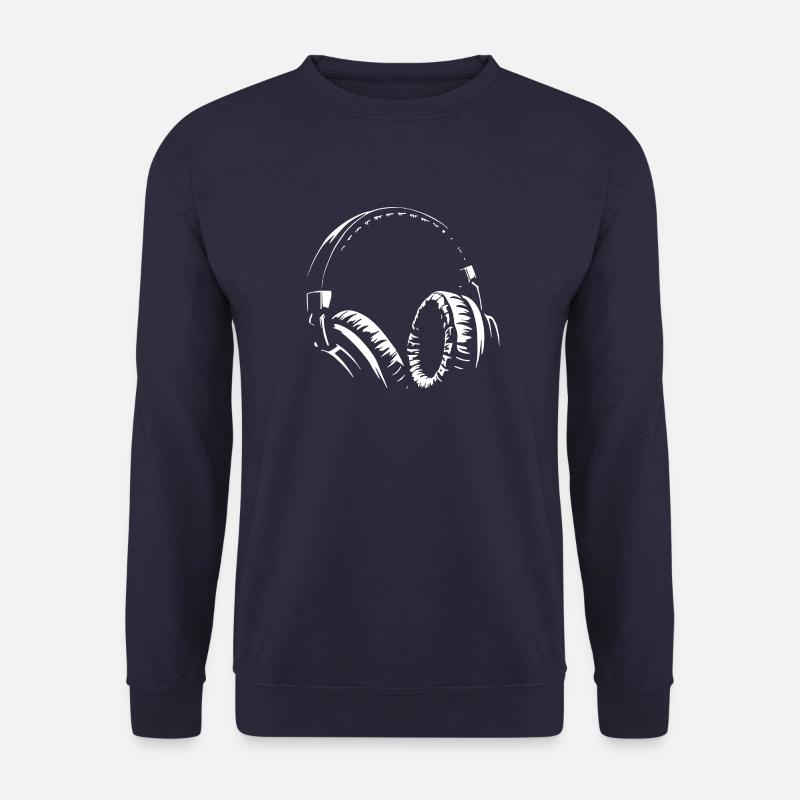 Kopfhörer - Musik - Musik hören - Unisex Pullover - Navy