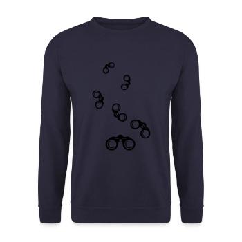 Icône de jumelles - Sweat-shirt Unisexe - marine - Devant - Alina (178cm) & Michal (187cm)