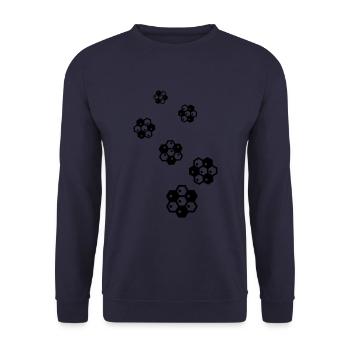 Beekeeper symbol - Unisex Sweatshirt - navy - Front - Alina (178cm) & Michal (187cm)