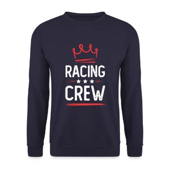 Racing Crew - Unisex Pullover - Navy - Vorne - Alina (178cm) & Michal (187cm)